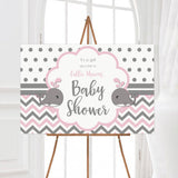 Pink Whales Baby Shower - goprintplus