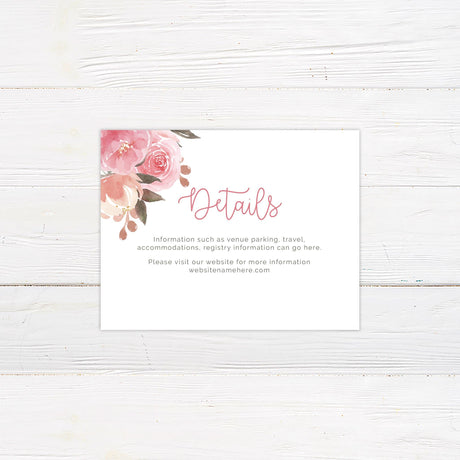 Pink and Peach Invitations - goprintplus