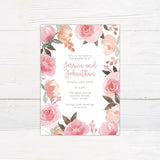 Pink and Peach Invitations - goprintplus