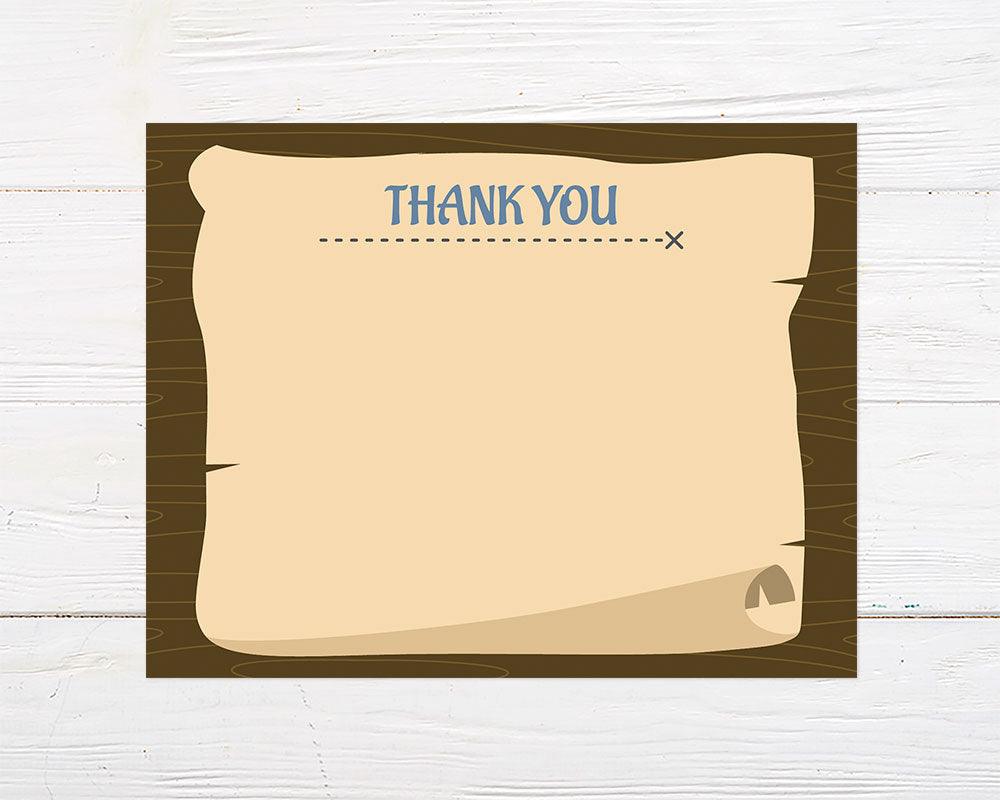 Pirate Party Thank You Card - goprintplus