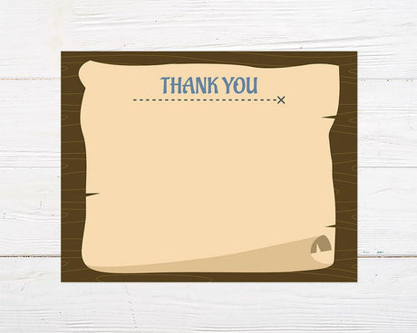 Pirate Party Thank You Card - goprintplus