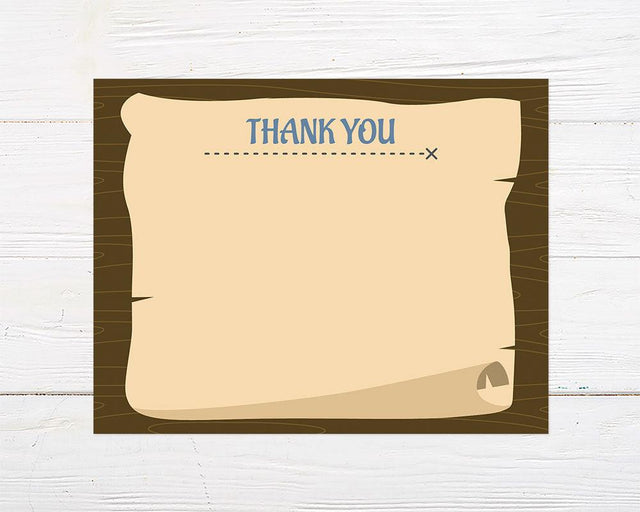 Pirate Party Thank You Card - goprintplus