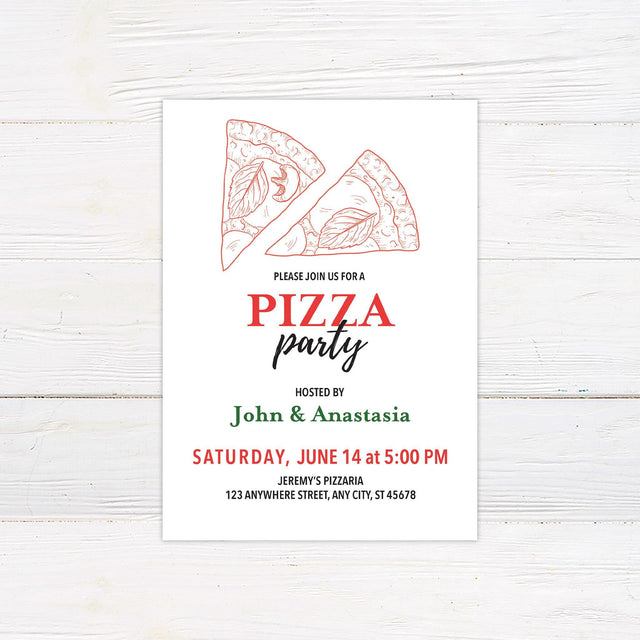 Pizza Party Invitation - goprintplus