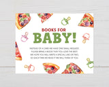 Pizza and Pacifiers Baby Shower Invitation