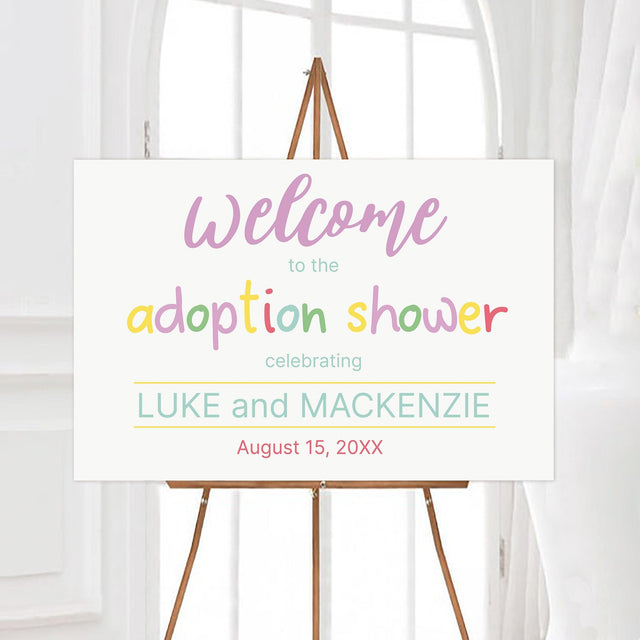 Playful Adoption Sign - goprintplus