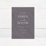 Plum Marble Invitations - goprintplus