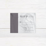 Plum Marble Invitations - goprintplus