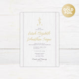 Plum Sprig Foil Invitation - goprintplus