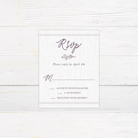 Plum Sprig Invitations - goprintplus