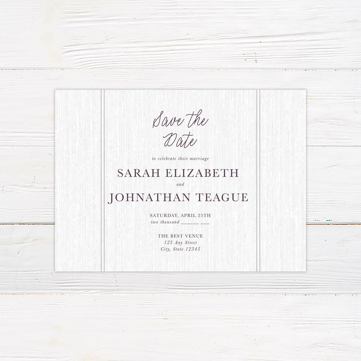 Plum Sprig Save The Date - goprintplus