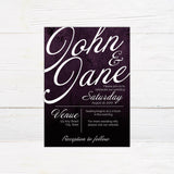 Plum Velvet Invitations - goprintplus