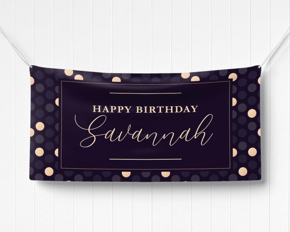 Polka Dots Party Banner - goprintplus