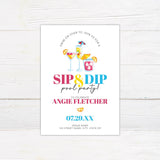 Sip & Dip Invitation - goprintplus