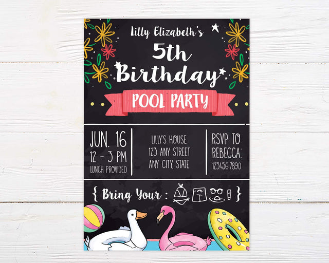 Pool Party Invitation - goprintplus