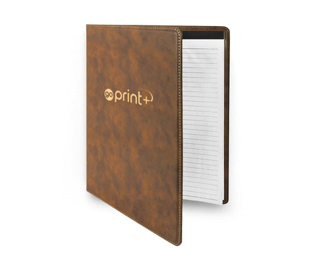 Leatherette Portfolio with Notepad - goprintplus