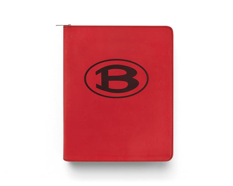 Zippered Leatherette Portfolio with Notepad - goprintplus