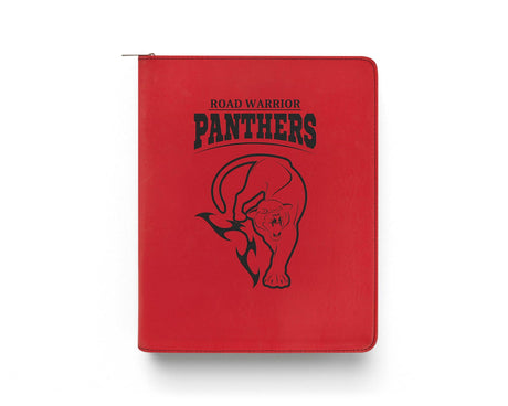 Zippered Leatherette Portfolio with Notepad - goprintplus