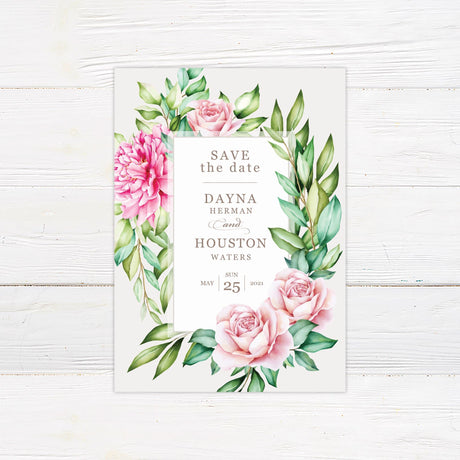 Pretty Peonies Invitations - goprintplus