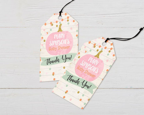 Pumpkin On The Way Favor Tags - goprintplus