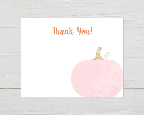 Pumpkin On The Way Thank You Card - goprintplus