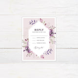 Purple Blooms Invitations - goprintplus