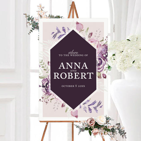 Purple Blooms Sign - goprintplus