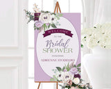 Purple Bouquet Invitation - goprintplus