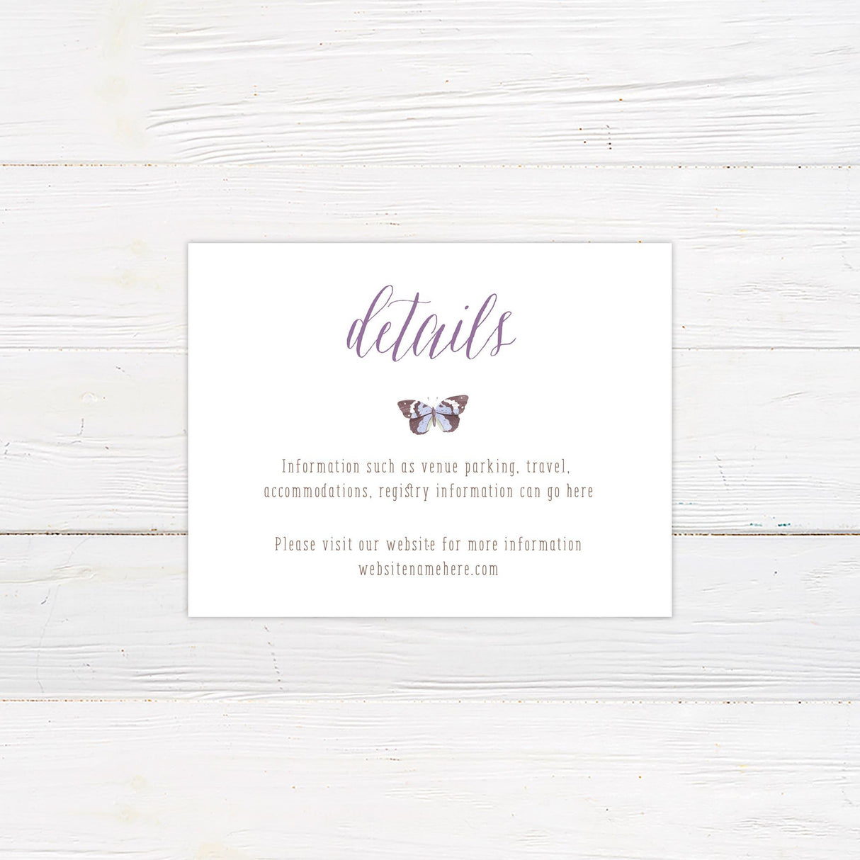 Purple Butterfly Invitations - goprintplus