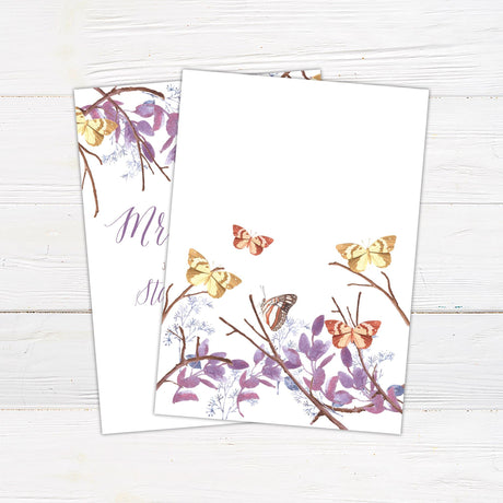 Purple Butterfly Invitations - goprintplus