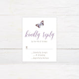 Purple Butterfly Invitations - goprintplus