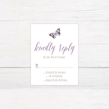 Purple Butterfly Invitations - goprintplus