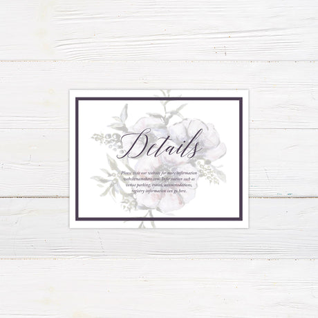 Purple Diamond Floral Invitations - goprintplus