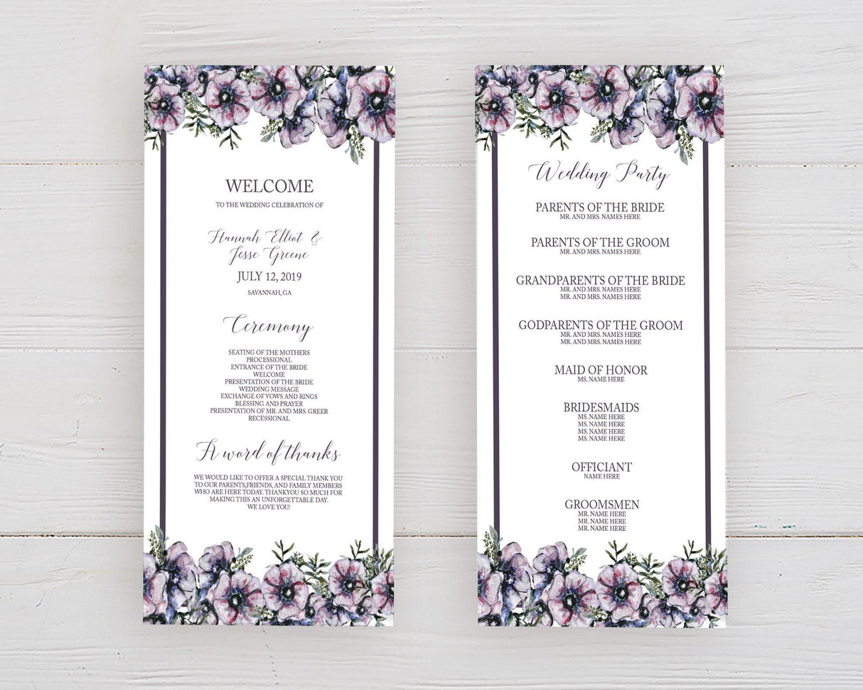 Purple Diamond Floral Program - goprintplus