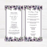 Purple Diamond Floral Invitations - goprintplus