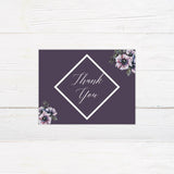 Purple Diamond Floral Invitations - goprintplus