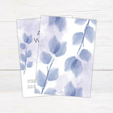 Purple Leaves Watercolor Invitations - goprintplus