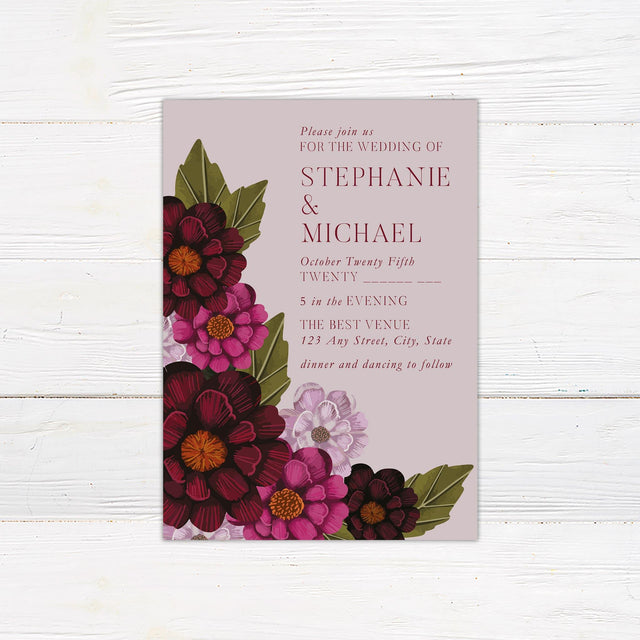 Purple Shades Invitations - goprintplus