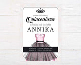 Quinceañera Gown Invitation - goprintplus