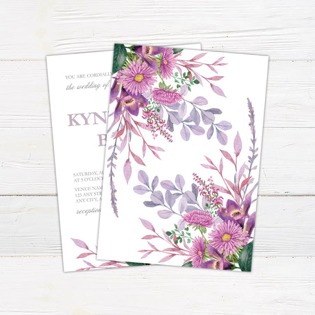 Radiant Lilac Invitations - goprintplus