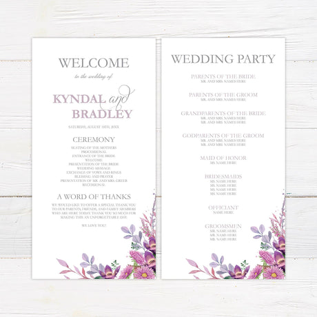 Radiant Lilac Invitations - goprintplus