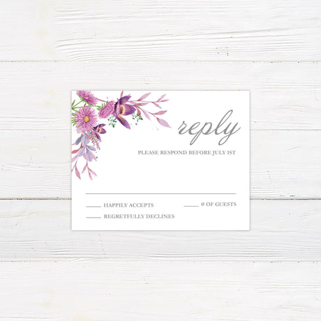 Radiant Lilac Invitations - goprintplus