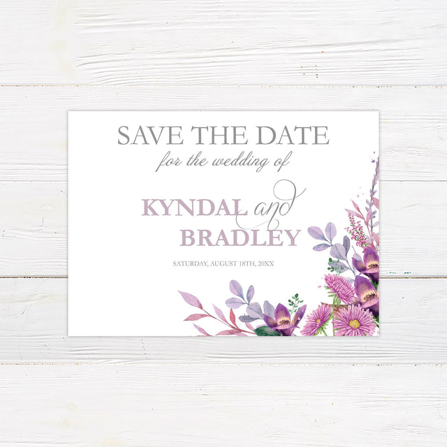 Radiant Lilac Save The Date - goprintplus