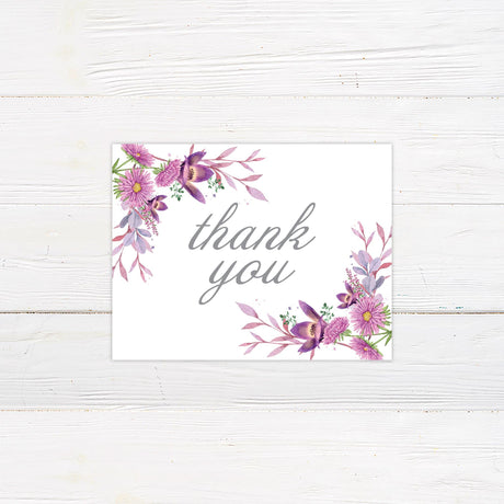 Radiant Lilac Thank You Card - goprintplus