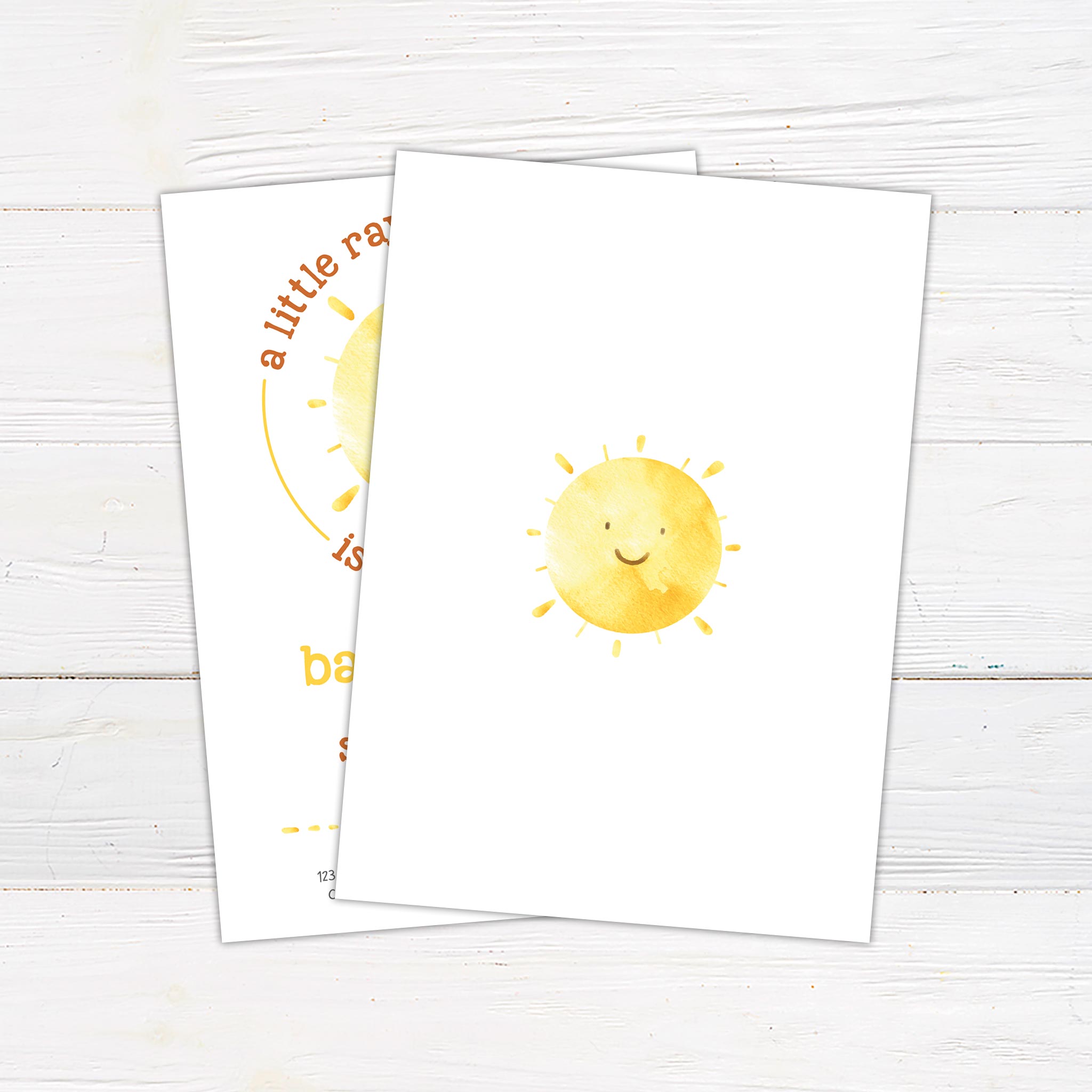 Retro Sunshine Babyparty Einladungen – 20 Stück Mit Umschlägen, 7,6x15,2 Cm, Sonniges Design Für Baby-Shower