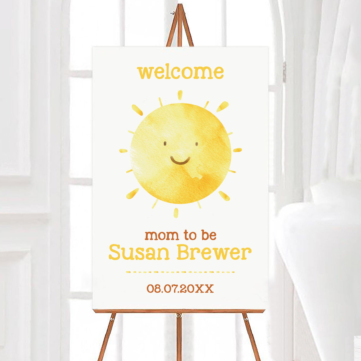 Ray of Sunshine Baby Shower Sign