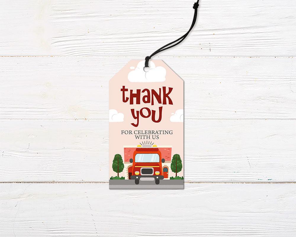 Red Fire Truck Invitation - goprintplus