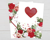 Red Rose Shower Invitation - goprintplus