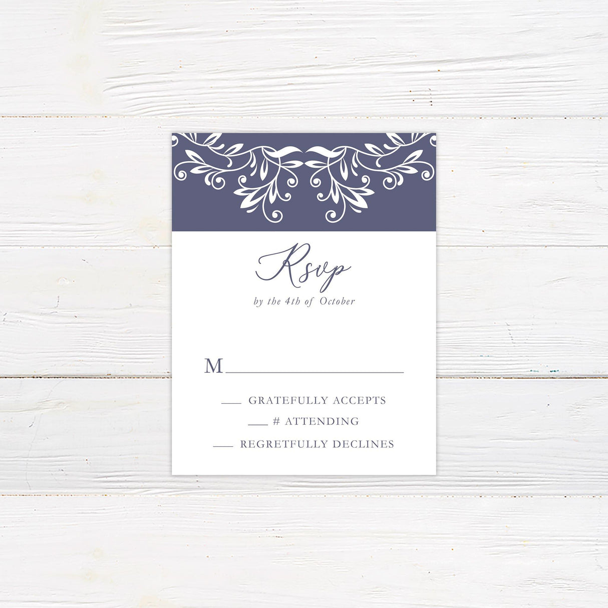 Refined Monogram RSVP - goprintplus