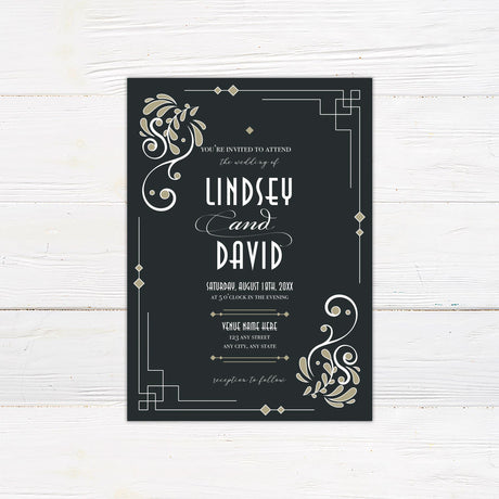 Retro Romance Invitations - goprintplus