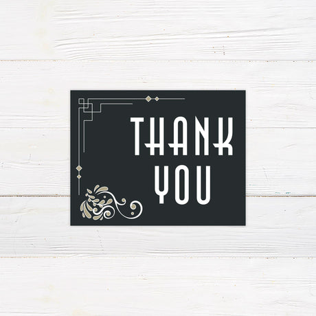 Retro Romance Thank You Card - goprintplus